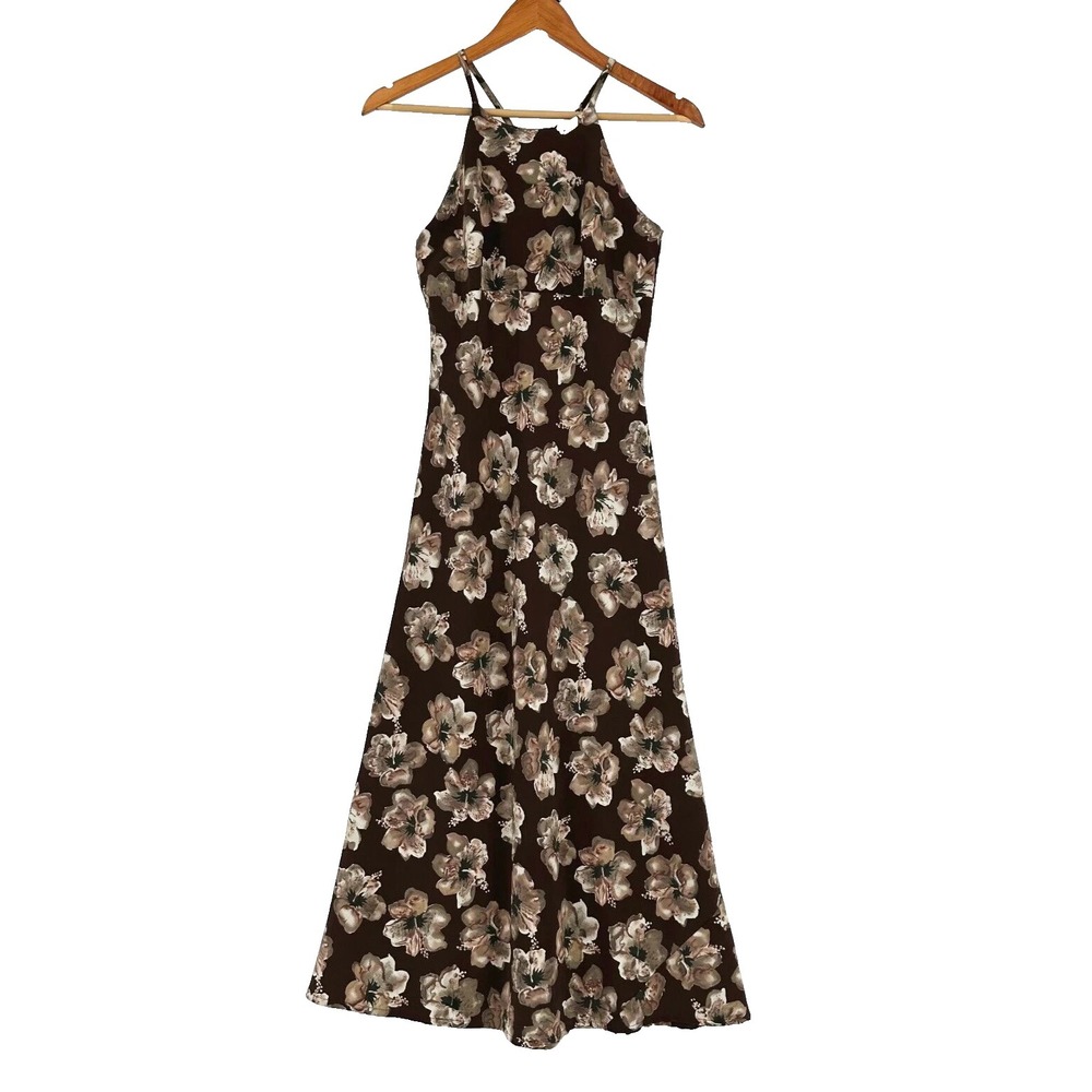 VTG 90s 5-7-9 Babydoll Maxi Dress Size 1‎ Forest Fairy Grunge Cottage XS Empire